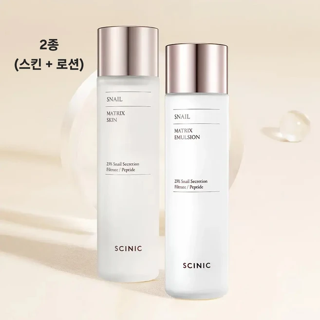 뷰티관리 싸이닉 스네일 달팽이 스킨 150ml안티에이징 주름개선 탄력강화로션 150ml 2종 세트 7325671, * - 쿠팡