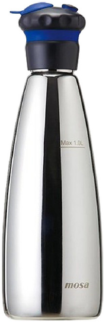 MOSA 蘇打氣瓶 1000ml 不鏽鋼瓶, 魔泡瓶（可放果粒）1000ml蘇打槍, 1個
