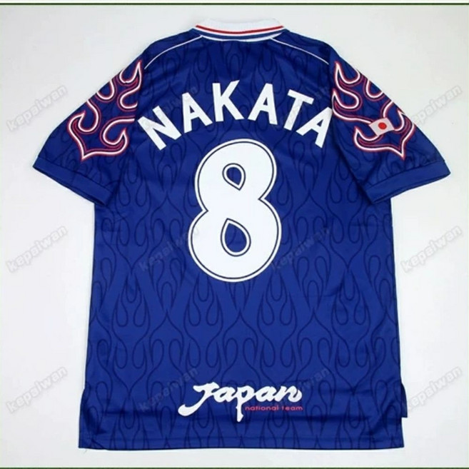 1998 일본 레트로 셔츠 나카타 빈티지 홈 저지 유니폼 국가대표 클래식 축구 반팔