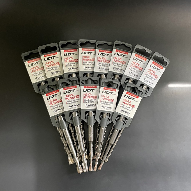 UDT 4날 SDS PLUS 해머드릴비트 콘크리트 기리, 4날 SDS 17mm (17x160mm), 1개