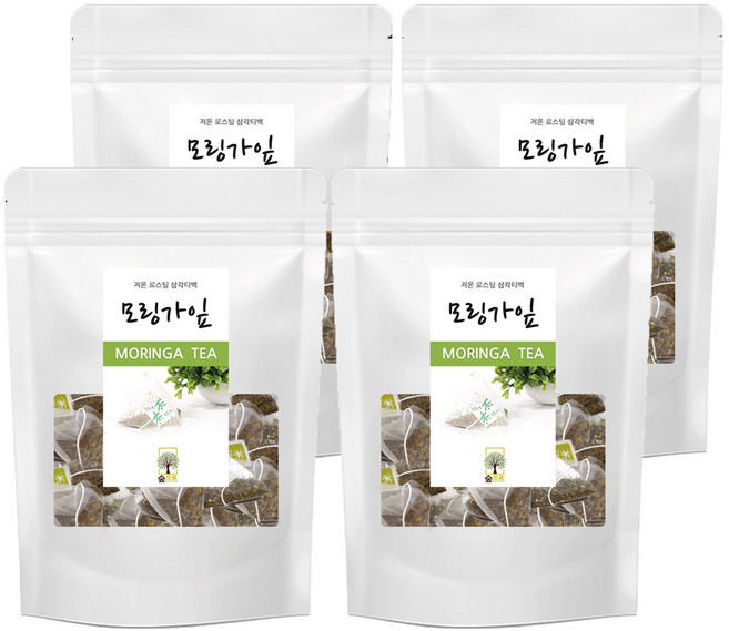 모링가잎차 50티백 숲으로허브 삼각티백, 1g, 50개입, 4개
