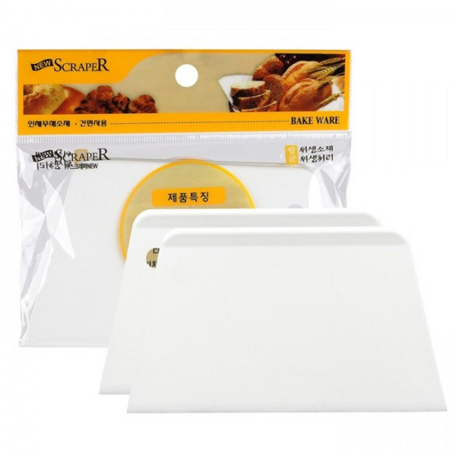 베이킹 스크래퍼 도구 반죽카드 케이크제작 주방도구 2p 10개