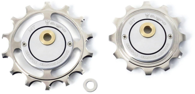 Sugino CAPACITY BOOSTER 11S 풀리 세트 S3 12T(가이드)/14T(텐션) 시마노 11S용, 1개