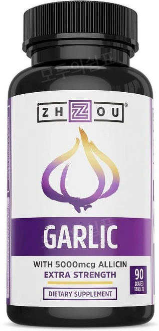 ZHOU 마늘 갈릭 알리신 90정 Garlic Allicin, 1개 - 쿠팡