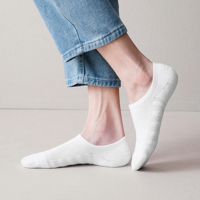 61sec no.14 두꺼운 데일리 페이크삭스 베이직 덧신 남녀공용 수면 기모 면 편안한 양말