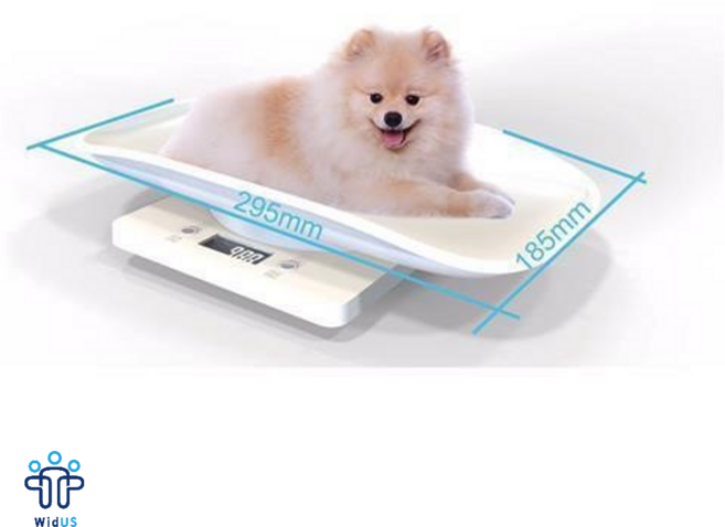 강아지 고양이 애견 체중계 저울 반려동물 강아지체중계, 화이트 S 10kg, 1개