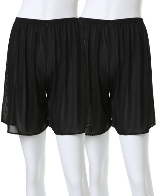 캐리루시 인견 무지 와이드 속바지 2p