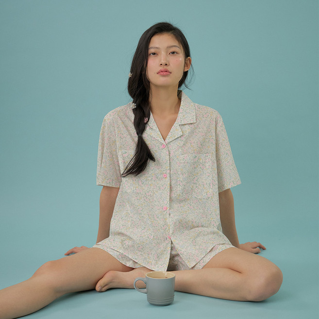 3위 - [SET] 베이직 반팔 반바지 여성페어 (2TYPE / 14종 택1)