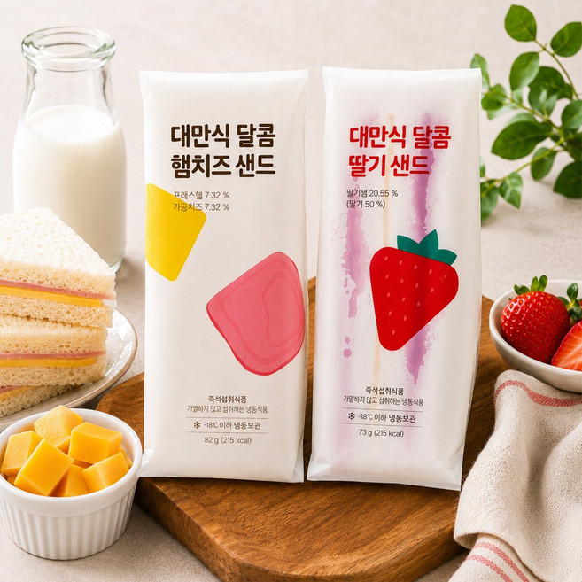 아워홈 대만식 달콤 햄치즈 샌드위치82g 대만샌드위치, 82g, 20개