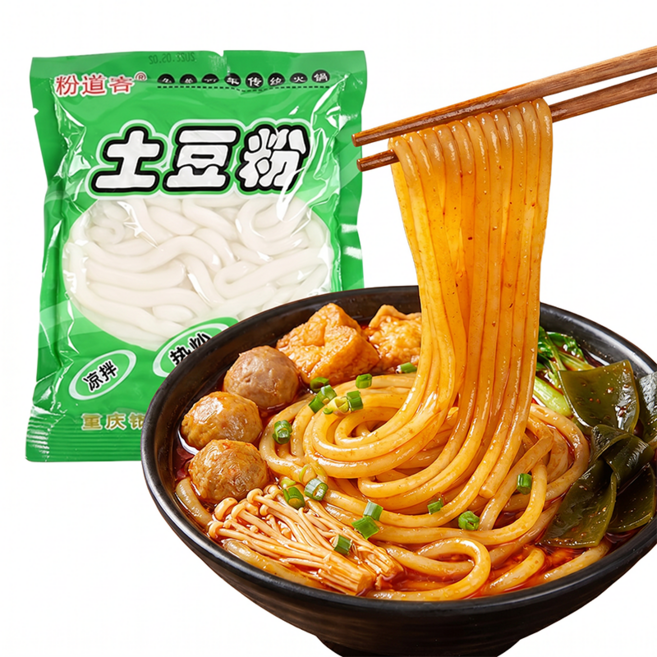 투도우펀 쫄깃한 식감 훠궈 마라샹궈 감자당면 중국감자면, 5개, 180g