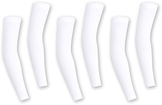 바디스윗 아동 쿨토시 햇빛 차단용 어린이 팔토시 3p, 1세트, 화이트