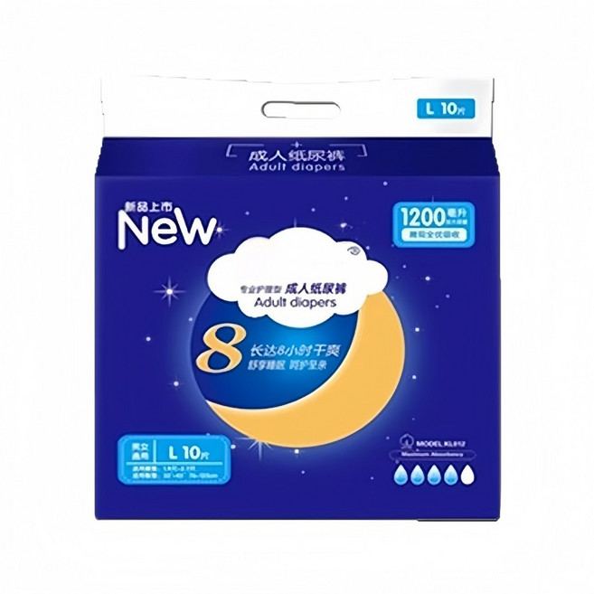 成人紙尿褲 透氣款 尿失禁 拉拉褲 成人尿布, 1個, 02.成人L(10片/包)超商限3包, L, 10片