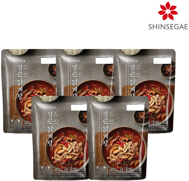 입맛없을때~진한 피코크 얼큰 닭개장 500g, 5개