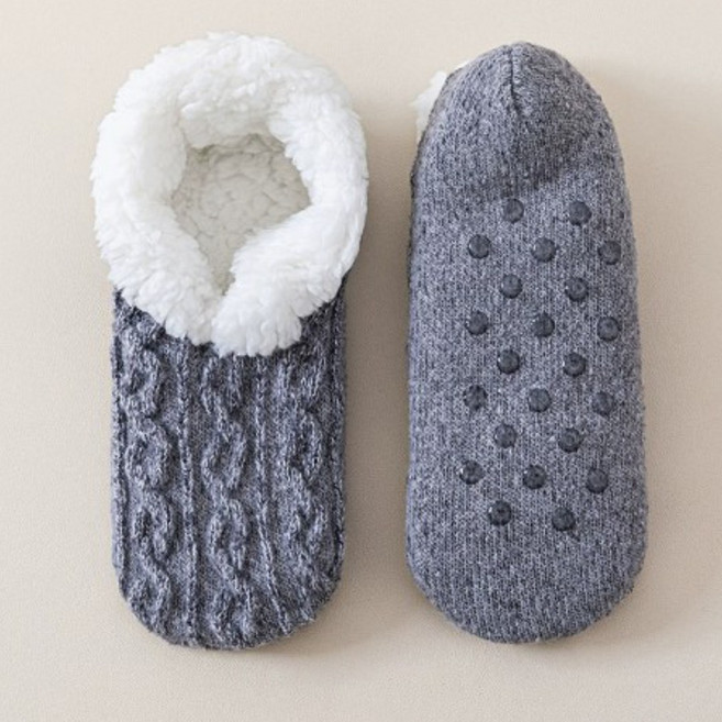 양털 미끄럼방지 논슬립 수면 방한 양말 실내화 털덧신