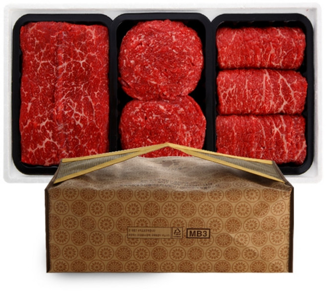 추석 1등급 한우선물세트 친환경 무항생제소고기 국거리 불고기 채끝살 안심 등심, 국거리 불고기 산적 900g, 1개