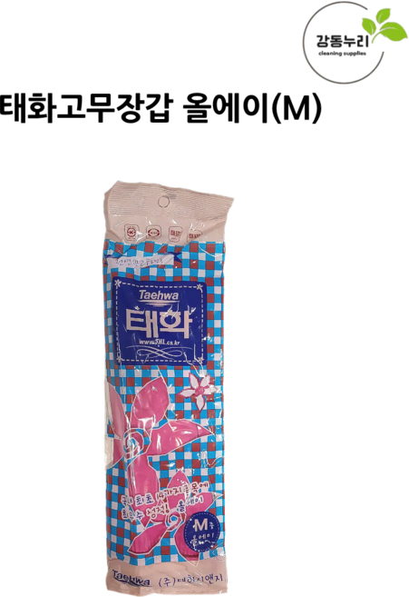 태화 고무장갑 올에이, 핑크, 중(M), 5개