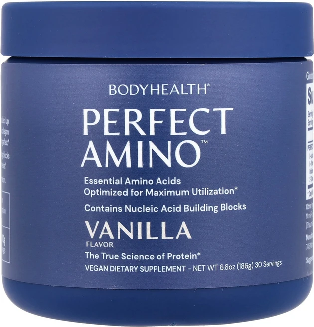 바디헬스 BodyHealth Perfect Amino™ Vanilla 6.6 oz 186 g, 187 g, 186g, 1개 - 쿠팡