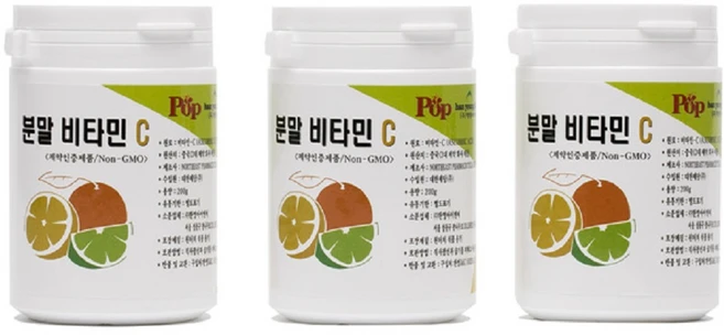 분말비타민C Non-gmo원료 (고용량), 200g, 3개 - 쿠팡