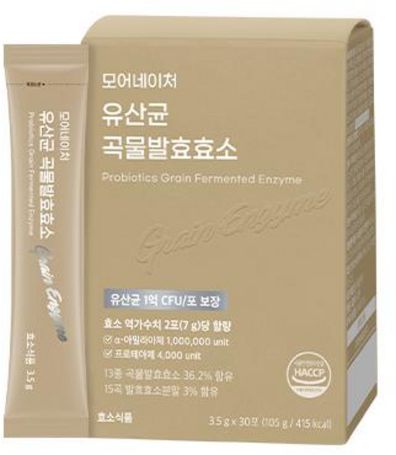 모어네이처 유산균 곡물발효효소 3.5g 30포, 1개, 105g