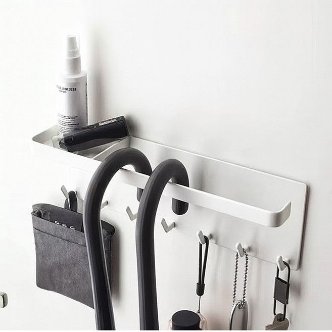 프리라이프 가정용 현관 우산꽂이 모던우 우산걸이 벽부착식, 화이트, 1개