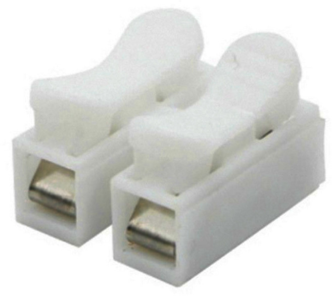 (10개 / 세트) CH-2 전선 연결 단자 - 2P 원터치 퀵 커넥터 - 간편 전기 배선 조명 DIY 부품, 2P-S, 10개