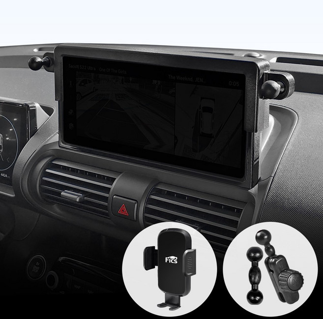 픽스글로벌 픽스 더 뉴 캐스퍼 일렉트릭 차량용 마운트+거치대+연장바, 블랙, 1세트