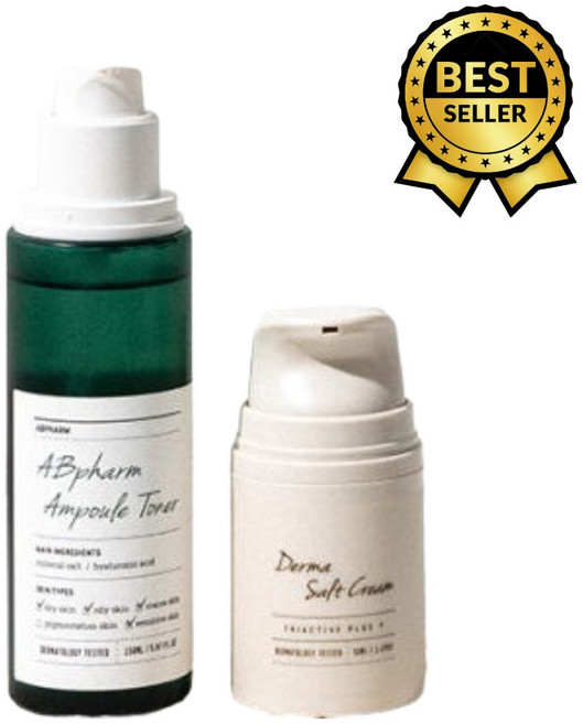 에이비팜 2종세트 더마 솔트크림50+앰플토너150ml, 1개, 200ml