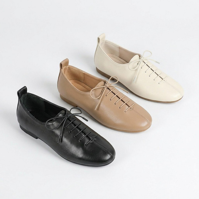 페조 여성 레이스업 플랫 로퍼 PZYJ866-9