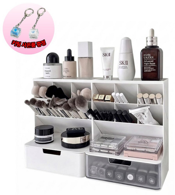 LACOAND 데스크 오거나이저 책상정리함 데스크정리함, 1개, 크리스탈