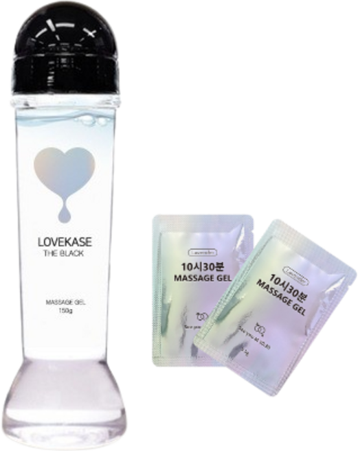 [H] 러브카세 더블랙 촉촉한 보습력 약산성 자연유래 마사지젤 [팩젤 2개 증정], 1개, 150ml