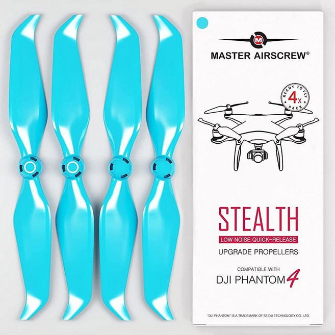 Master Airscrew Stealth DJI Phantom 4용 프로펠러 - 블루 4개