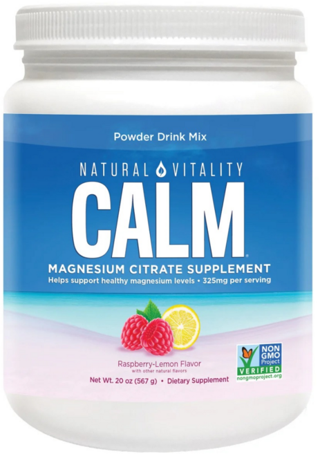 미국 코스트코 Natural Vitality Calm 마그네슘 시트레이트 파우더 20oz, 1개, 567g
