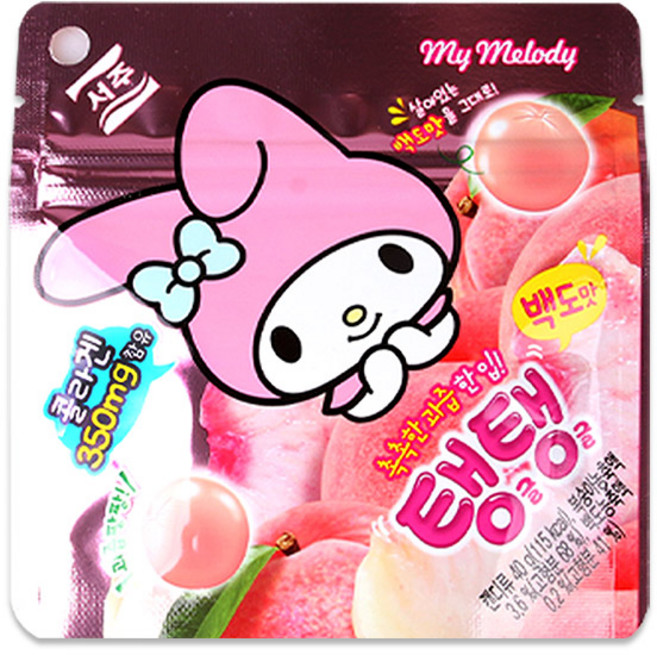 산리오 마이멜로디 탱글탱글 젤리, 40g, 1개