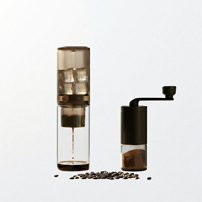 빈쿠(Bincoo) 수동 그라인더 세트 콜드브루 더치 메이커 포함 올인원 패키지, 1개