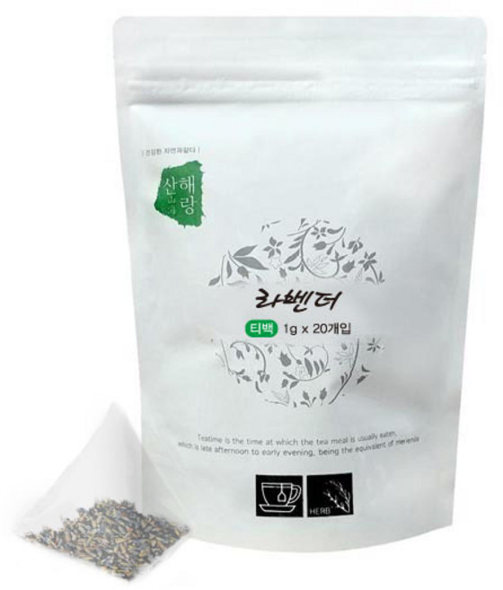 단일차 라벤더 티백 1g, 20개입, 1개