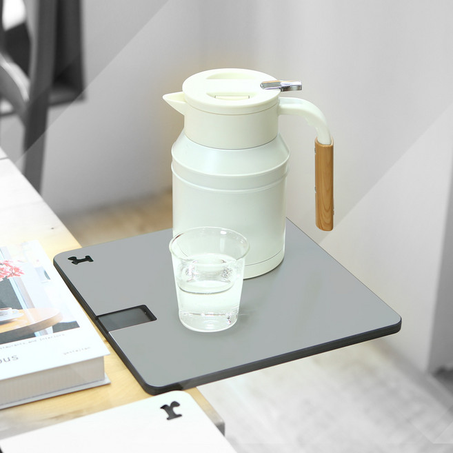 런메이크 확장형 보조테이블 책상연장선반 키보드받침대, S 사이즈 01.그레이