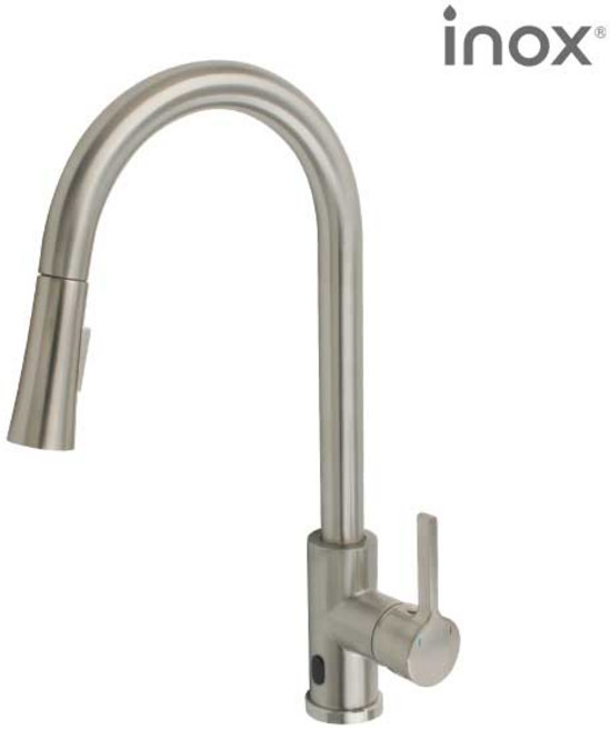 아이녹스 주방 싱크대 센서 수전(건전지) JT-A200S-NB 니켈, 1개