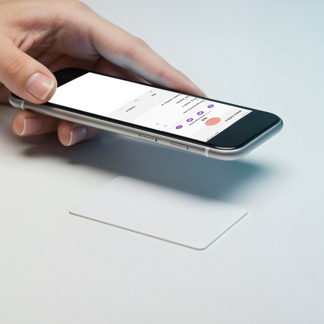 ZERON ID카드프린터용 NTAG215 NFC PVC백카드 공카드 전자명함, 10개, 화이트(유광코팅)