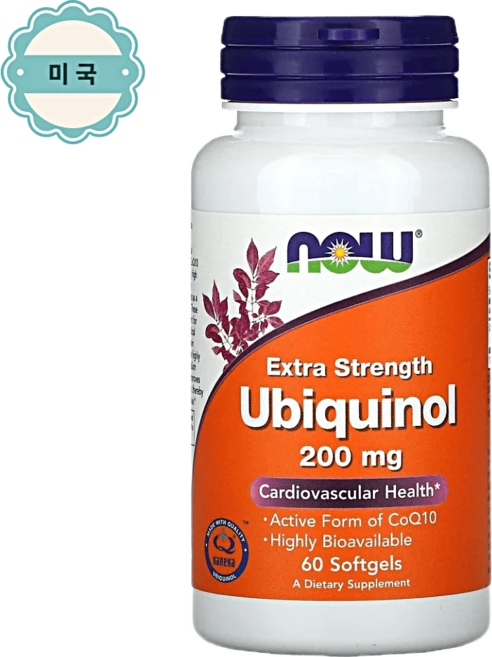 나우푸드 유비퀴놀 코큐텐 200mg 엑스트라 스트렝스 60정 2개월분 - 쿠팡