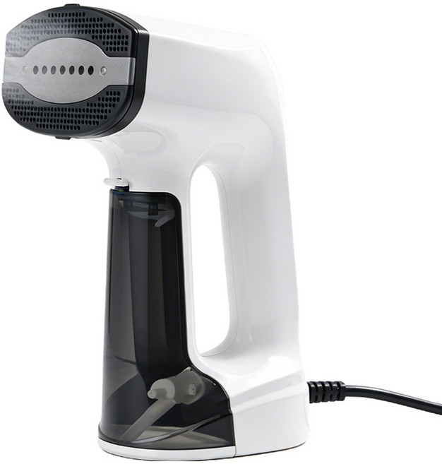 PHILOGEO 진공 스팀 다리미 진공흡착 핸디형 원핸드 조작 여행용 가정용 올케어 의류살균99.99%, 흰색