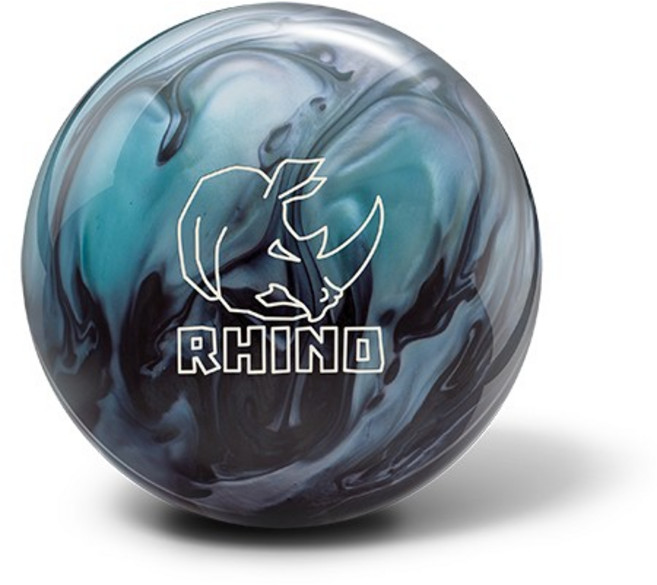 브런스윅 라이노 볼링공 (메탈릭블루블랙) Rhino 소프트볼 훅볼, 1개