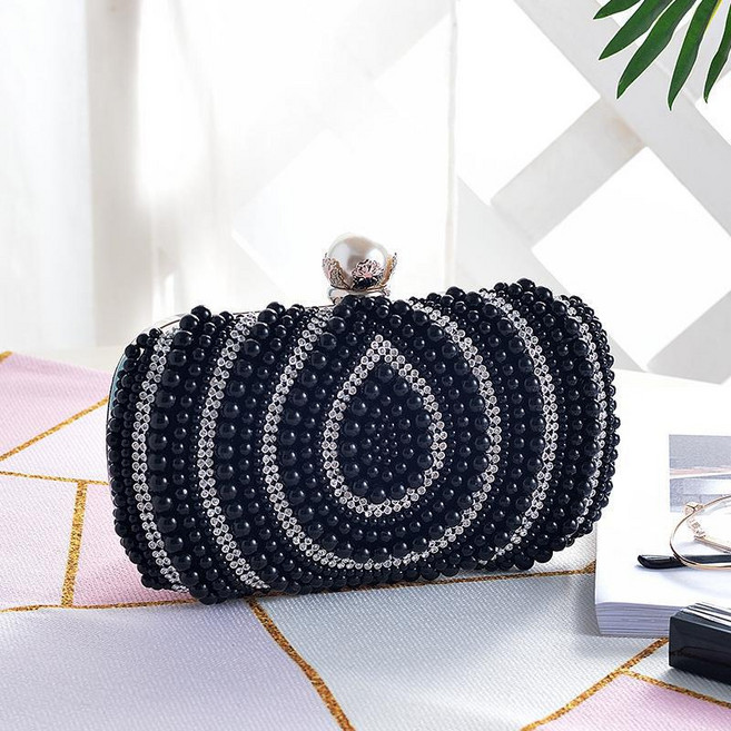 [히어로즈마트] 여성 진주 클러치 파티백 하객룩 결혼식 웨딩