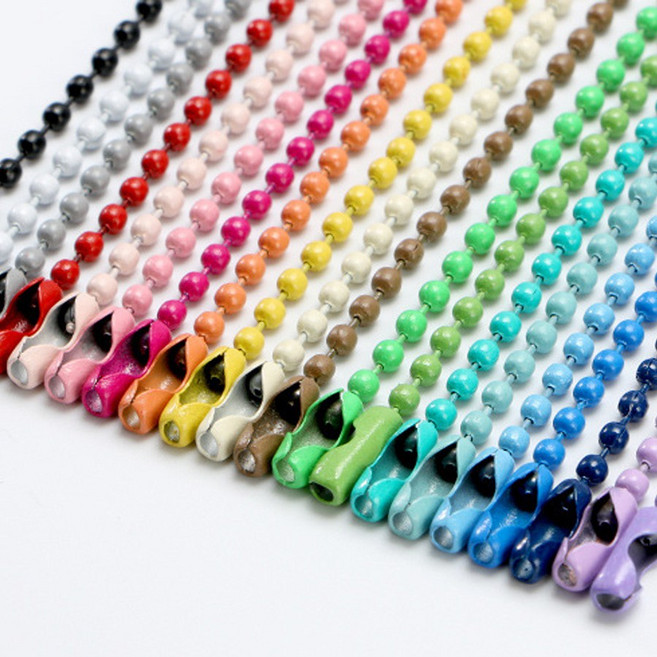 C 컬러 군번줄, 1개, 레드