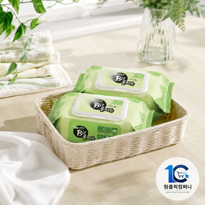아토마일드 빅 물티슈 (캡형), 6개, 120매, 435g