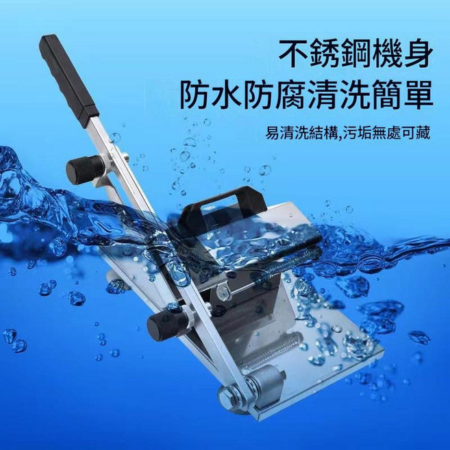 家用商用多功能羊肉卷切片機 手動刨肉切肉機 不銹鋼機身, 升級大款切片機共1刀袋10個, 1個
