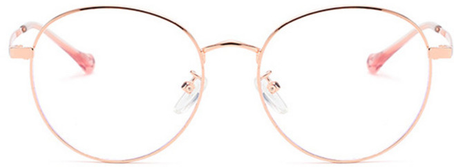 제이비나인 그대로착용 JB9 Lucy 3컬러 블루라이트차단안경 동글이 안경테 로즈골드 블랙 투명팁