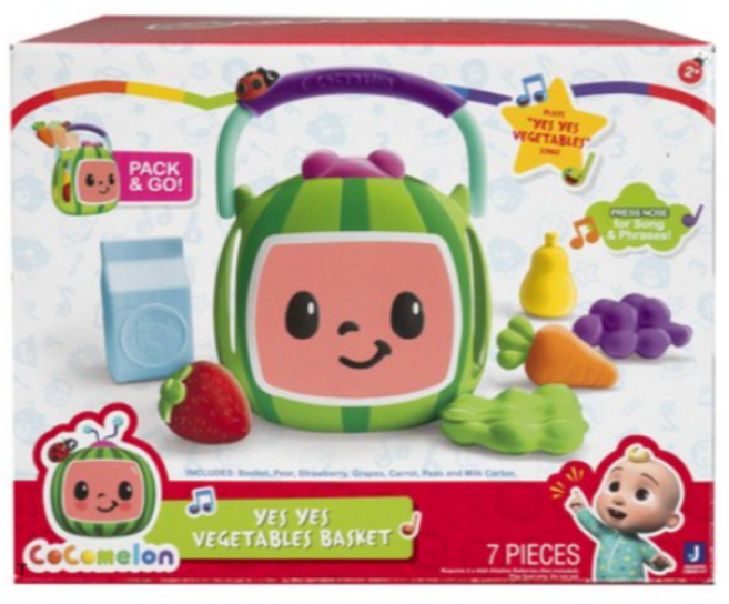 코코멜론 예스예스 베지터블 바스켓 멜로디완구, 혼합색상, 1개