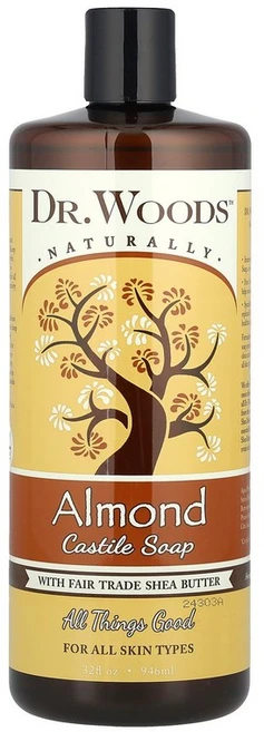 Dr. Woods 아몬드 카스티야 비누 946ml (32 온스), 1개 - 쿠팡