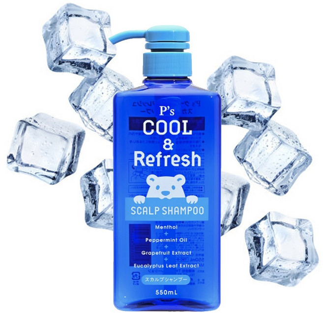 두피 스칼프 쿨링 샴푸 550ml 멘솔 페퍼민트 기름진머리 냄새제거 두피 스케일링