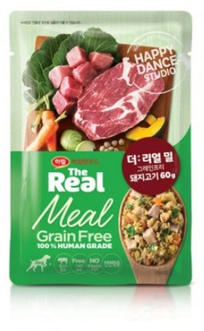 더리얼 밀 그레인프리 돼지고기 60g X 10개